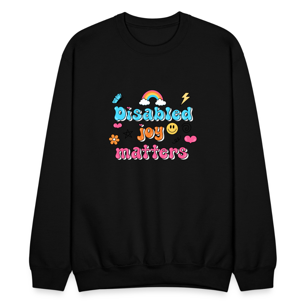 Disabled Joy Matters Crewneck Sweatshirt - black