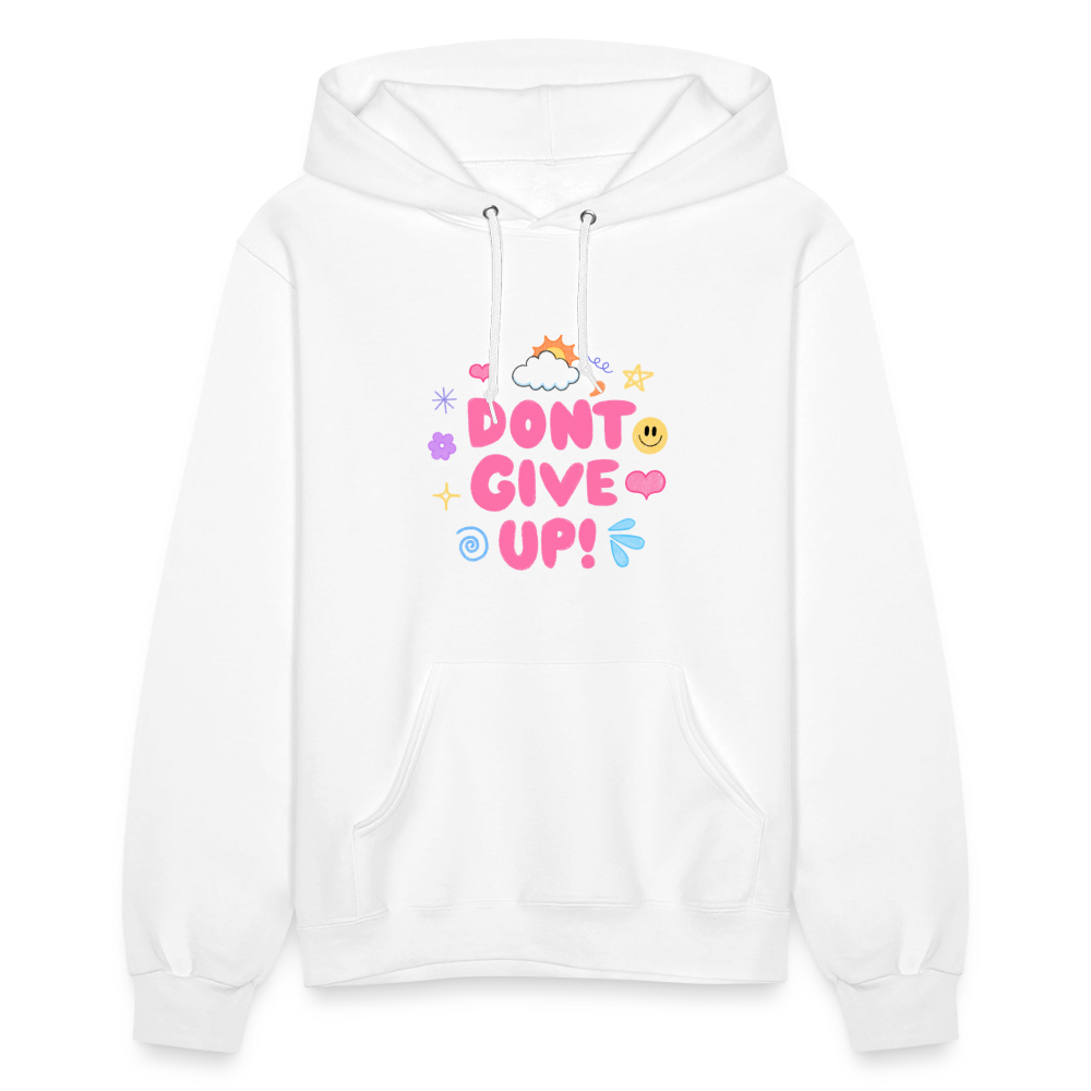 Don’t give up Women's Hoodie - white