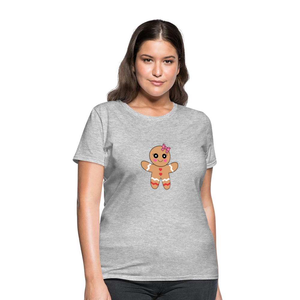 Gingerbread girl Women's T-Shirt - heather gray