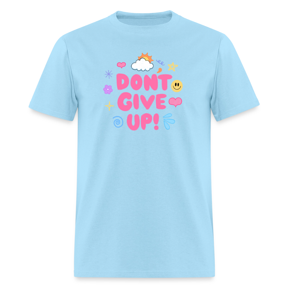 “Don’t give up” Men's T-Shirt | GILDAN 5000 - powder blue