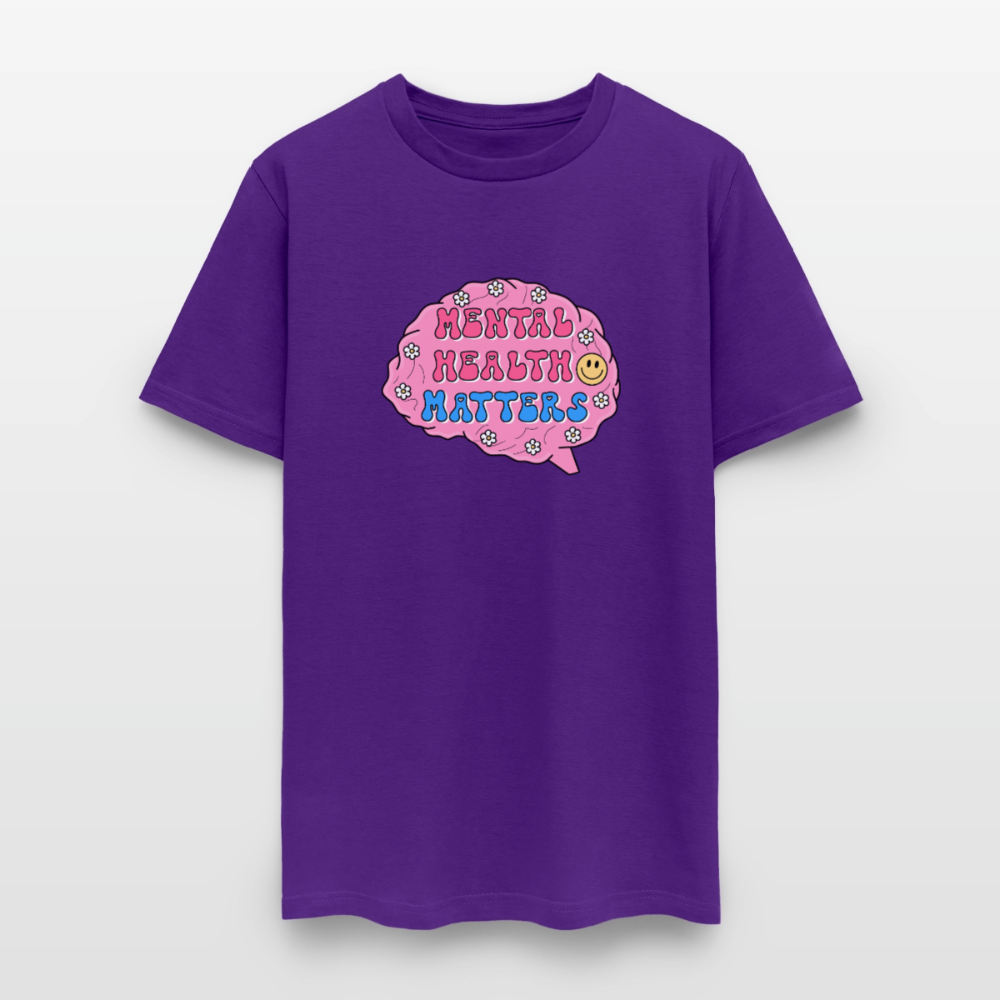 Mental Health Matters Men's T-Shirt | GILDAN 5000 - purple