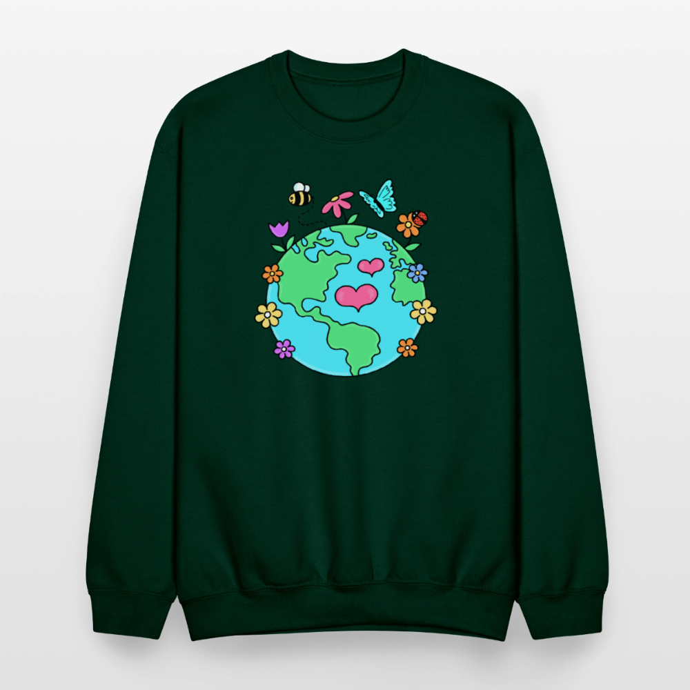Beautiful earth Crewneck Sweatshirt - forest green