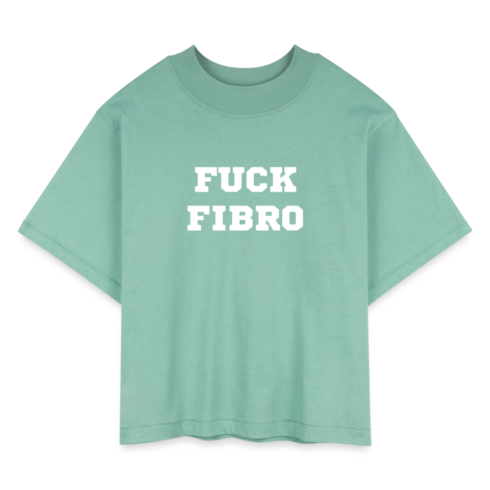 “Fuck Fibro” Women’s Boxy tee - saltwater