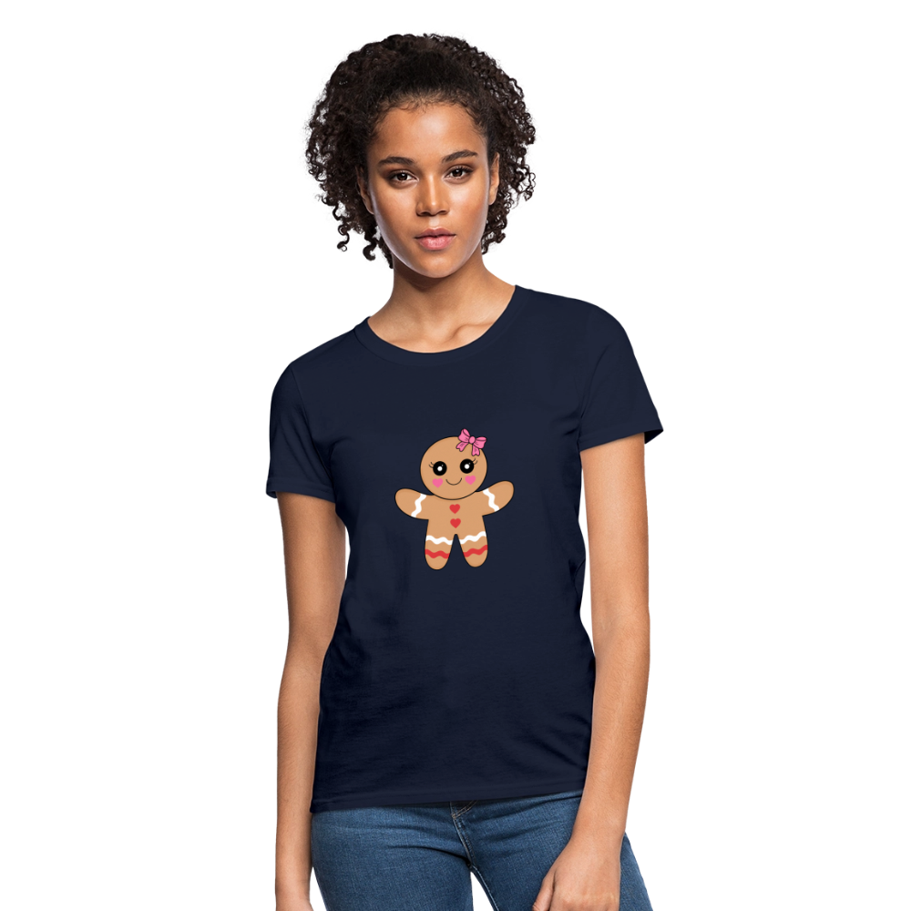 Gingerbread girl Women's T-Shirt - navy