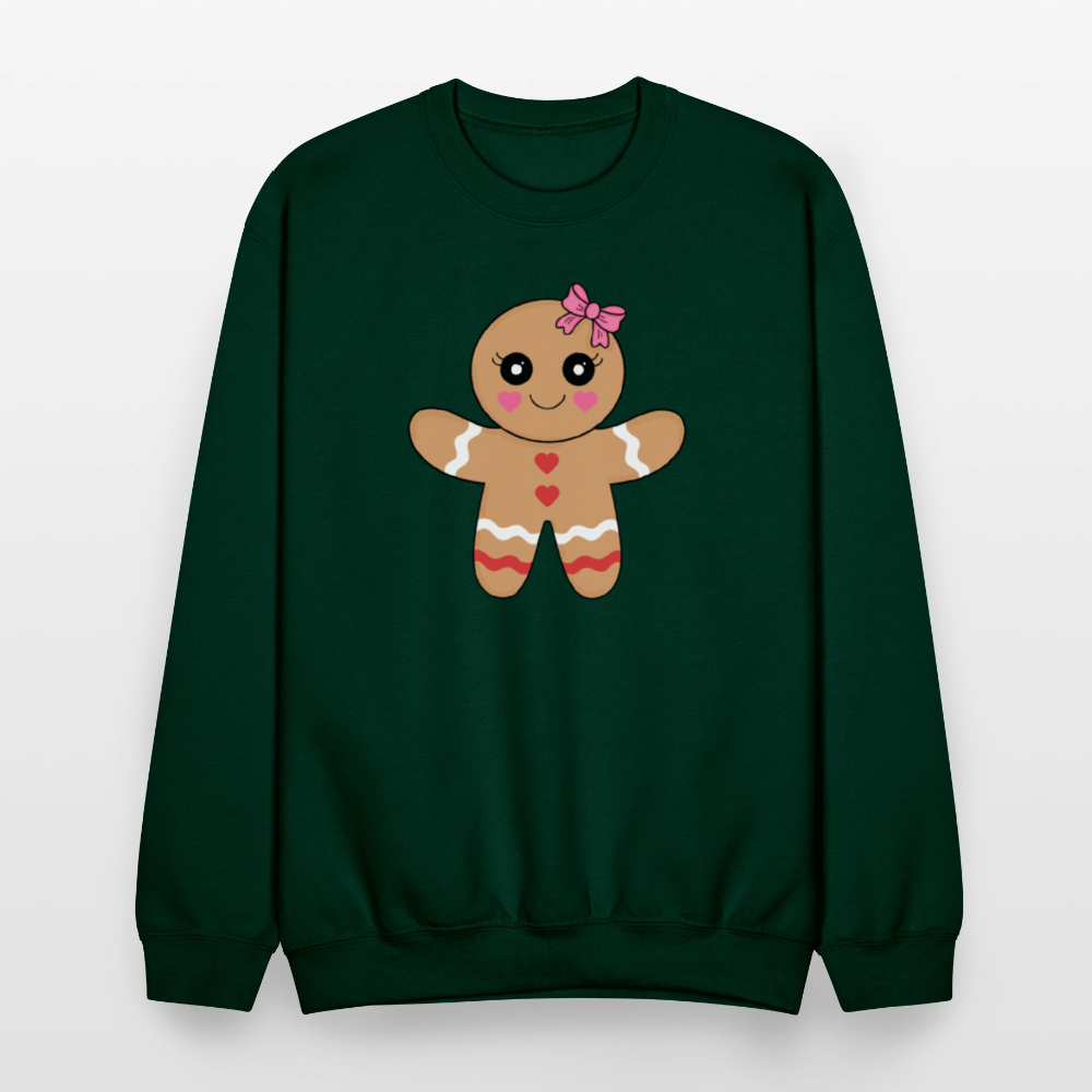 Gingerbread girl Crewneck Sweatshirt - forest green