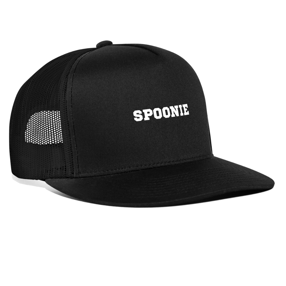 “Spoonie” Trucker Hat - black/black