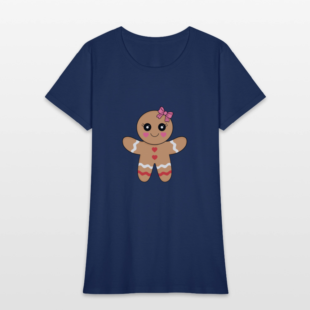 Gingerbread girl Women's T-Shirt -  blue dusk