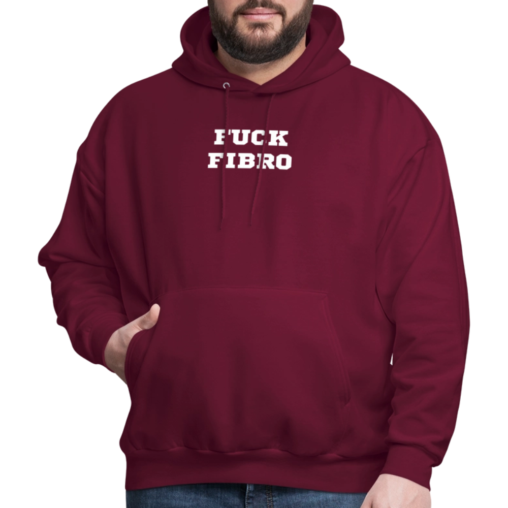“Fuck Fibro” Men’s Hoodie - burgundy
