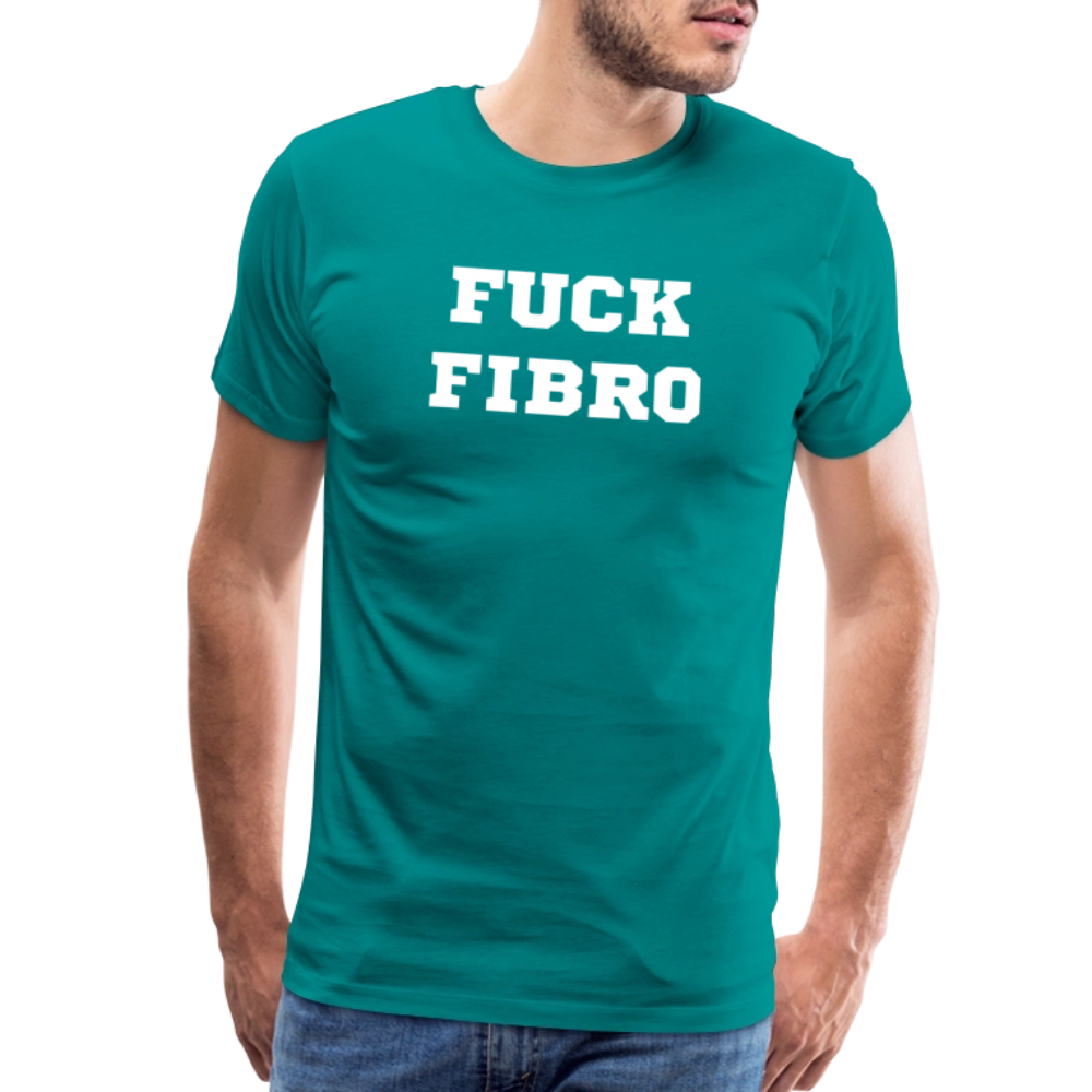 “Fuck Fibro” Men’s Premium T-Shirt - teal