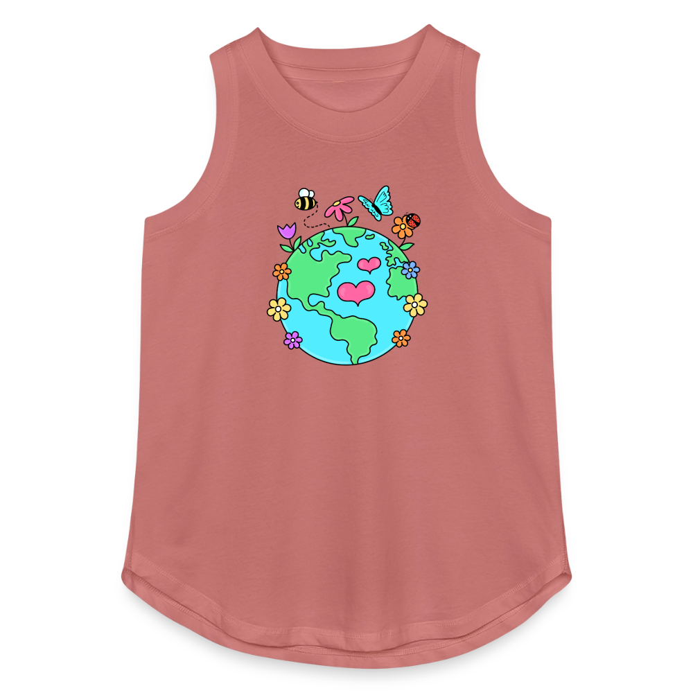 Beautiful Earth Women's Relaxed Tank Top - mauve