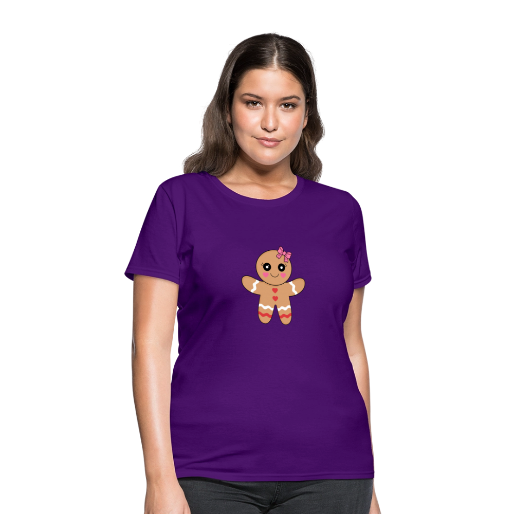 Gingerbread girl Women's T-Shirt - purple