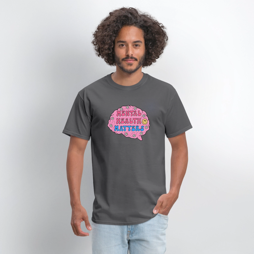 Mental Health Matters Men's T-Shirt | GILDAN 5000 - charcoal