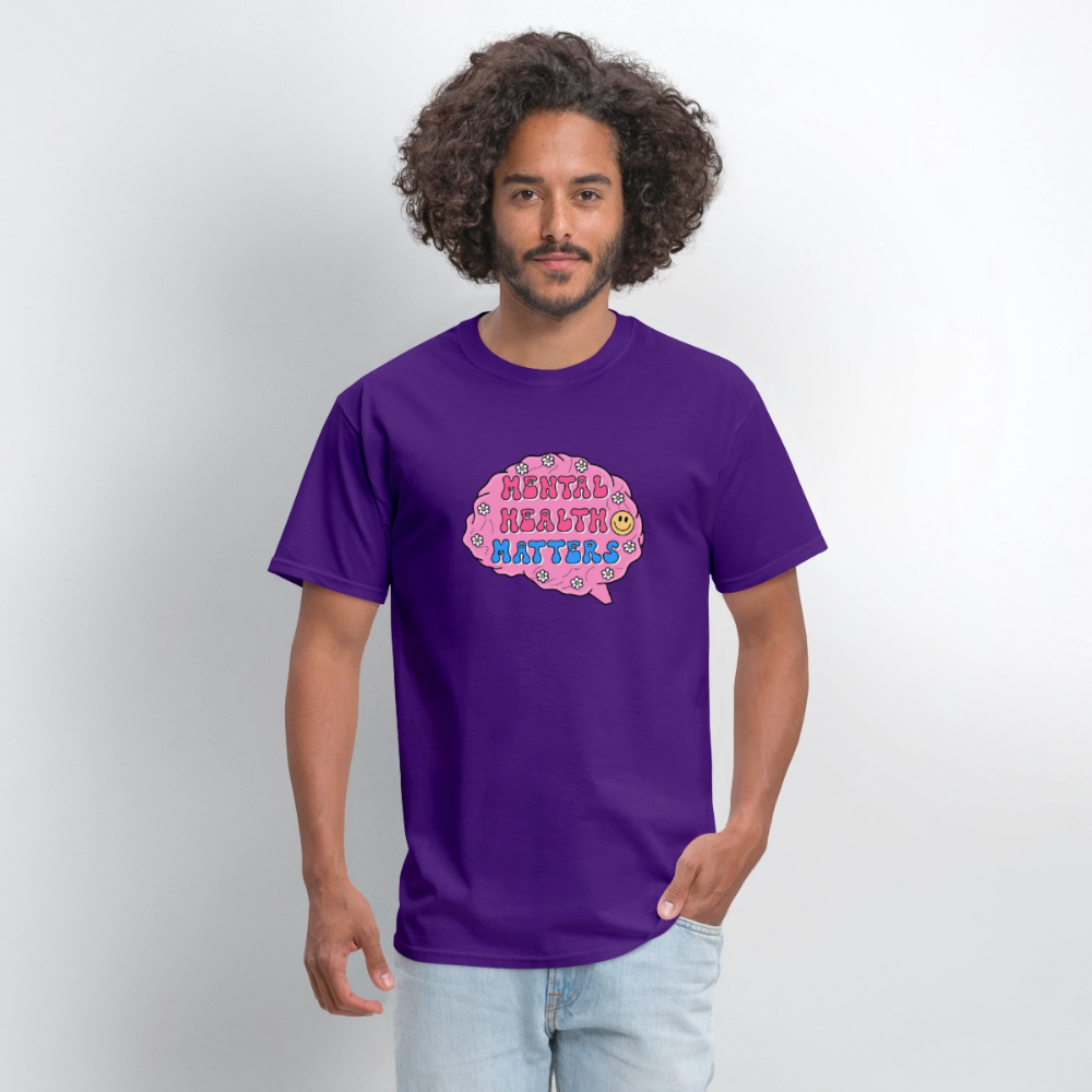 Mental Health Matters Men's T-Shirt | GILDAN 5000 - purple