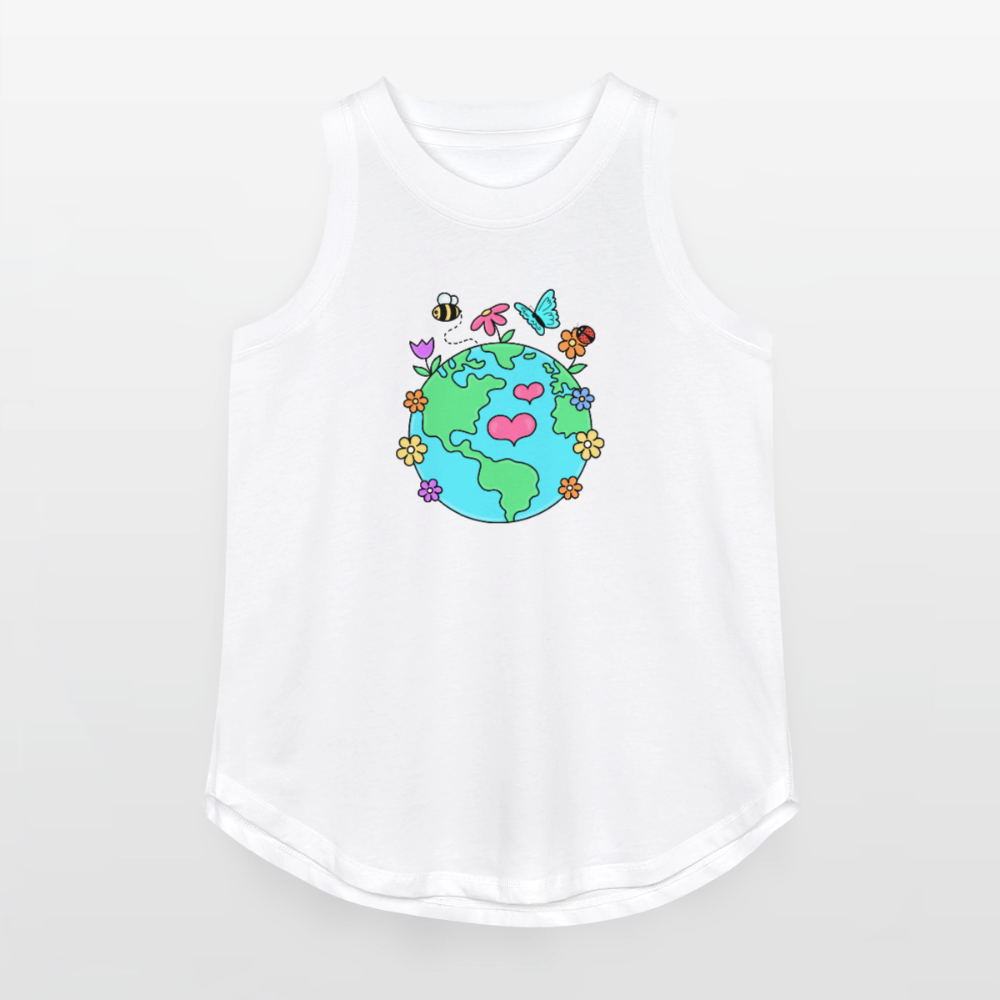 Beautiful Earth Women's Relaxed Tank Top - white