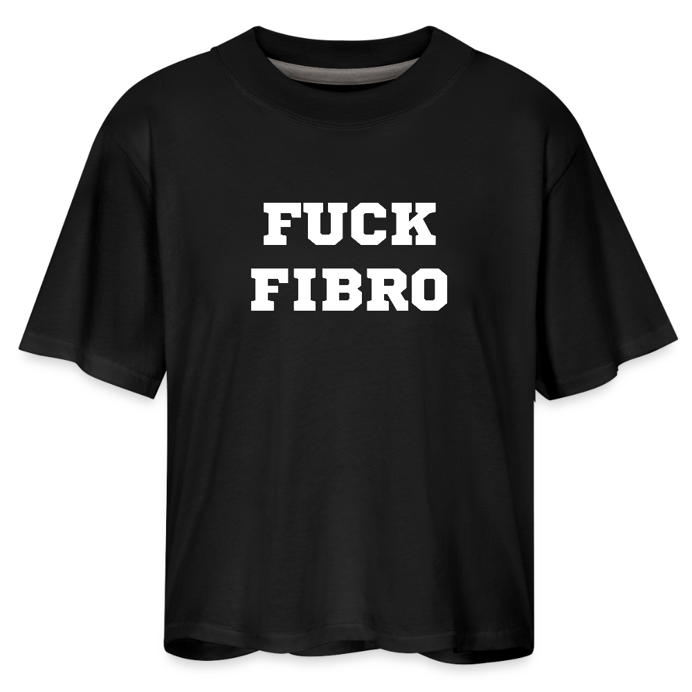 “Fuck Fibro” Women’s Boxy tee - black