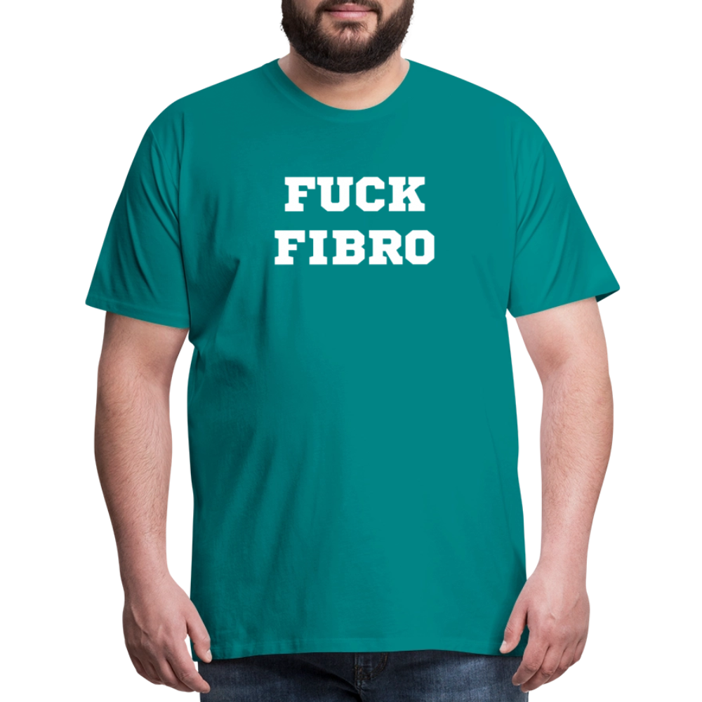 “Fuck Fibro” Men’s Premium T-Shirt - teal