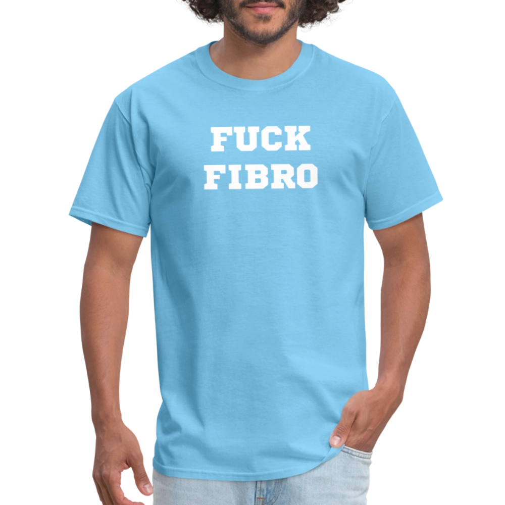 “Fuck Fibro” Unisex Classic T-Shirt - aquatic blue