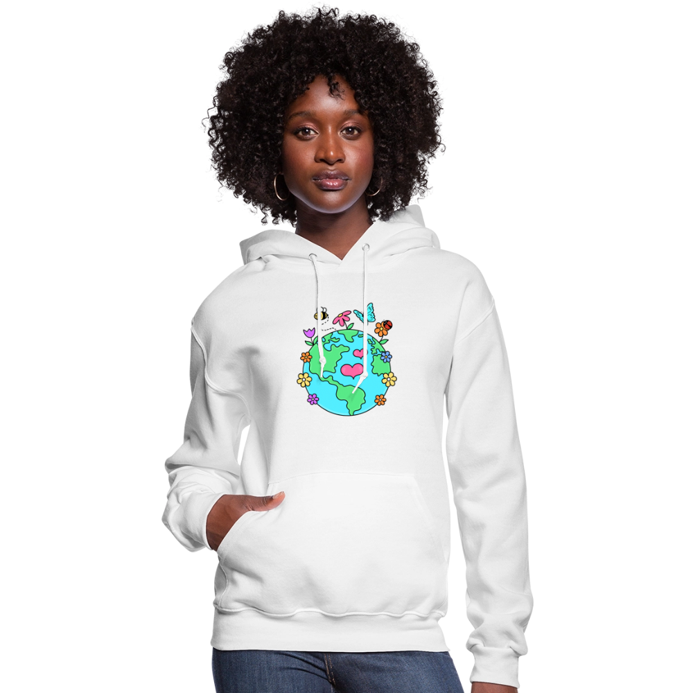 Beautiful Earth Women's Hoodie - white