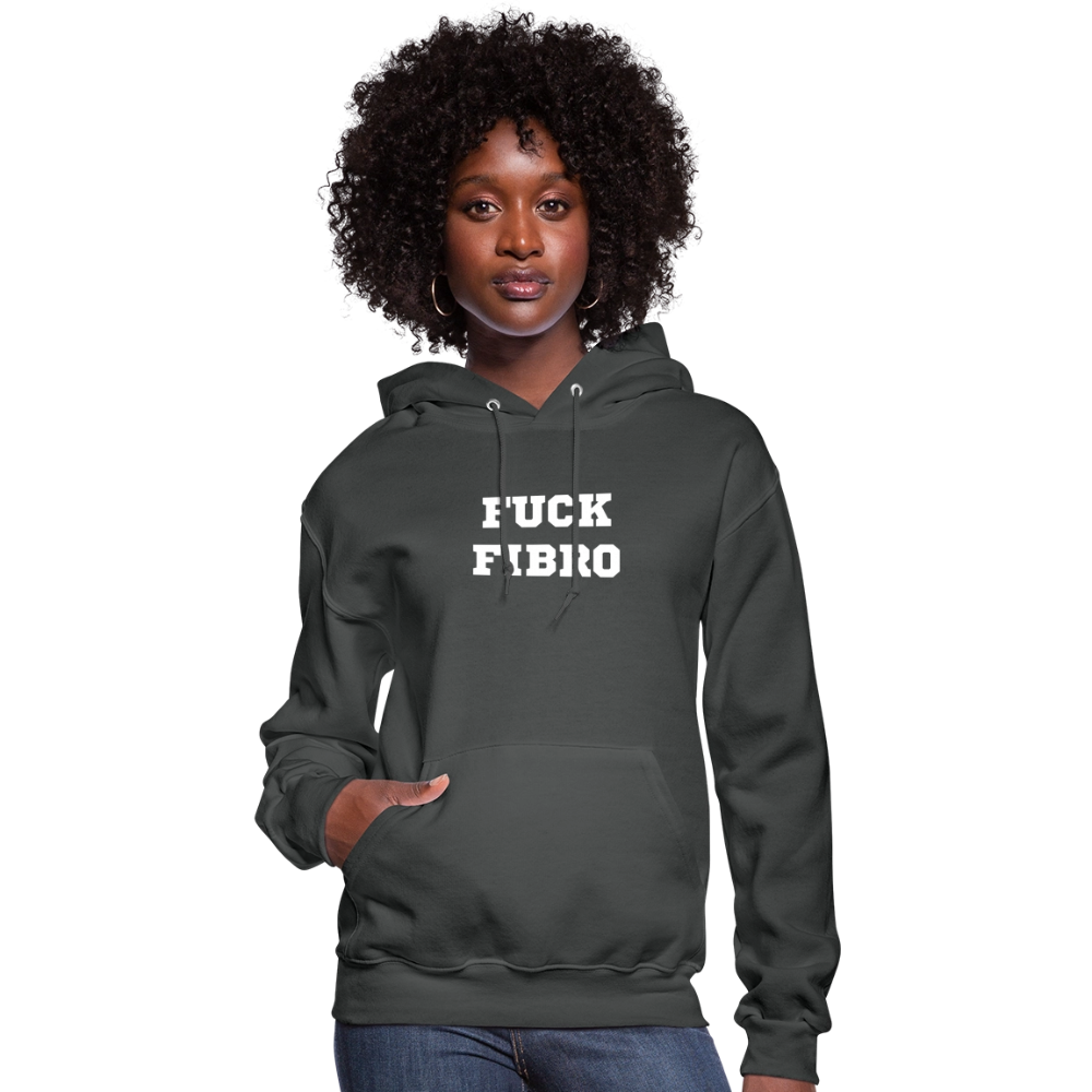 “Fuck Fibro” Women’s Hoodie - asphalt