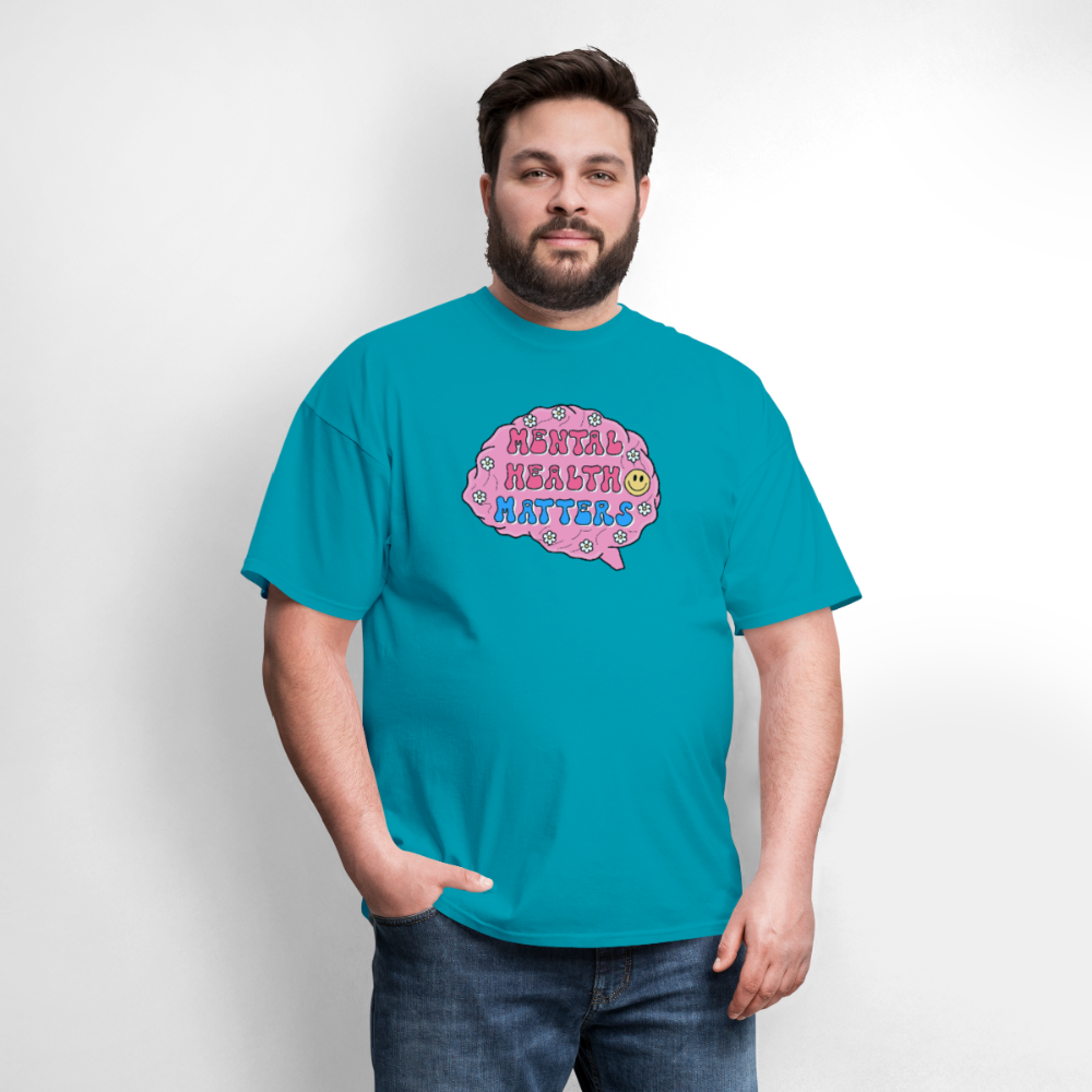 Mental Health Matters Men's T-Shirt | GILDAN 5000 - turquoise
