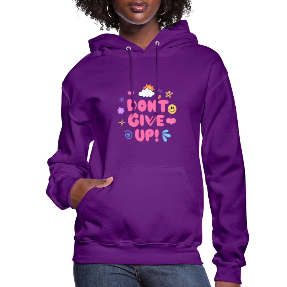 Don’t give up Women's Hoodie - purple