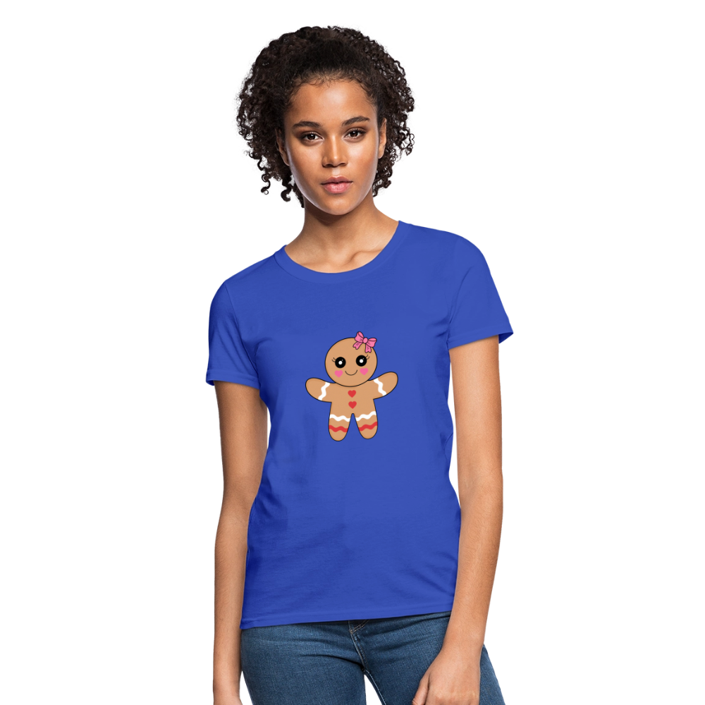 Gingerbread girl Women's T-Shirt - royal blue