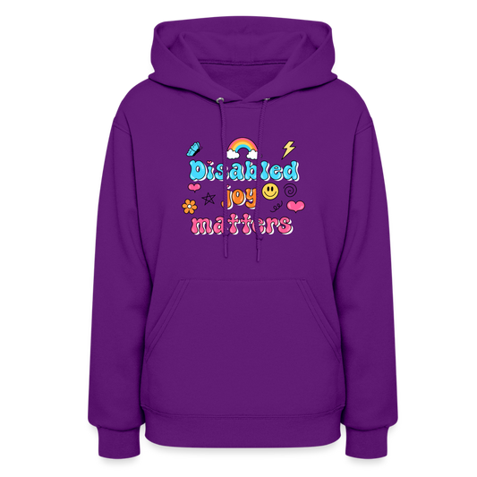 Disabled Joy Matters Hoodie - purple