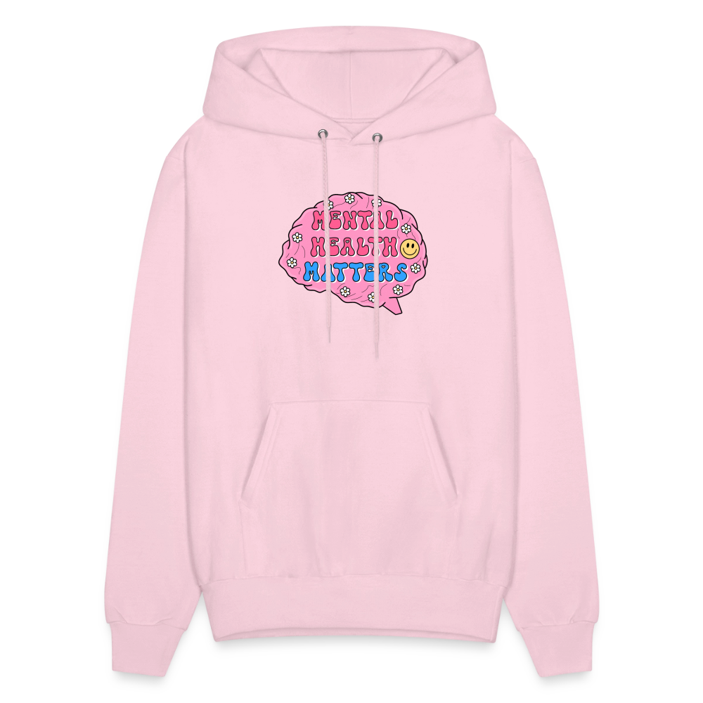 Mental Health Matters Men's Hoodie - pale pink