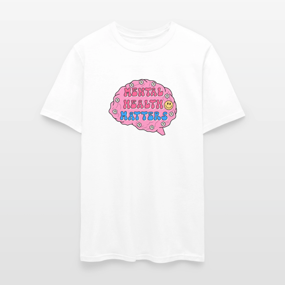 Mental Health Matters Men's T-Shirt | GILDAN 5000 - white
