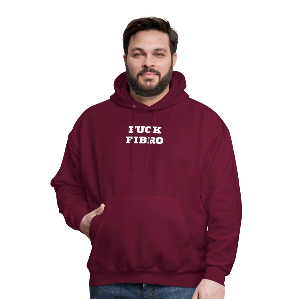 “Fuck Fibro” Men’s Hoodie - burgundy