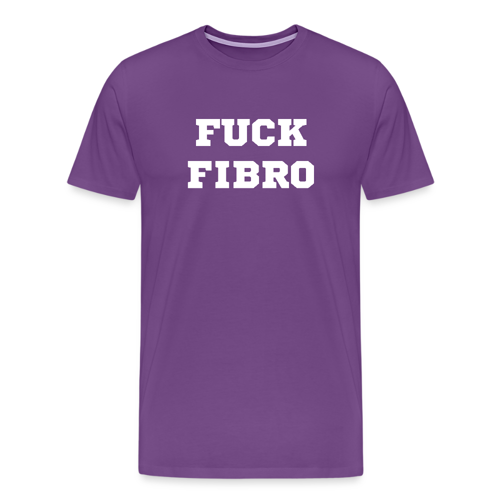 “Fuck Fibro” Men’s Premium T-Shirt - purple