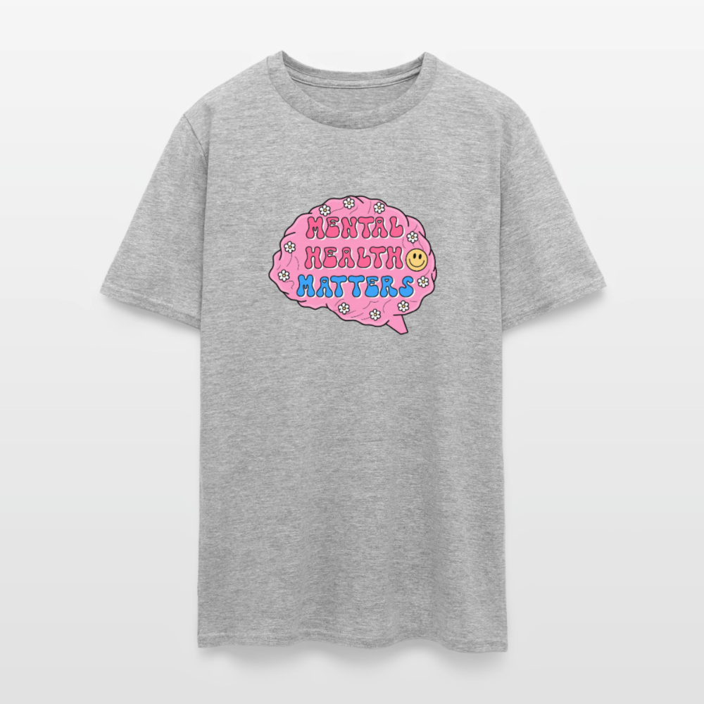 Mental Health Matters Men's T-Shirt | GILDAN 5000 - heather gray