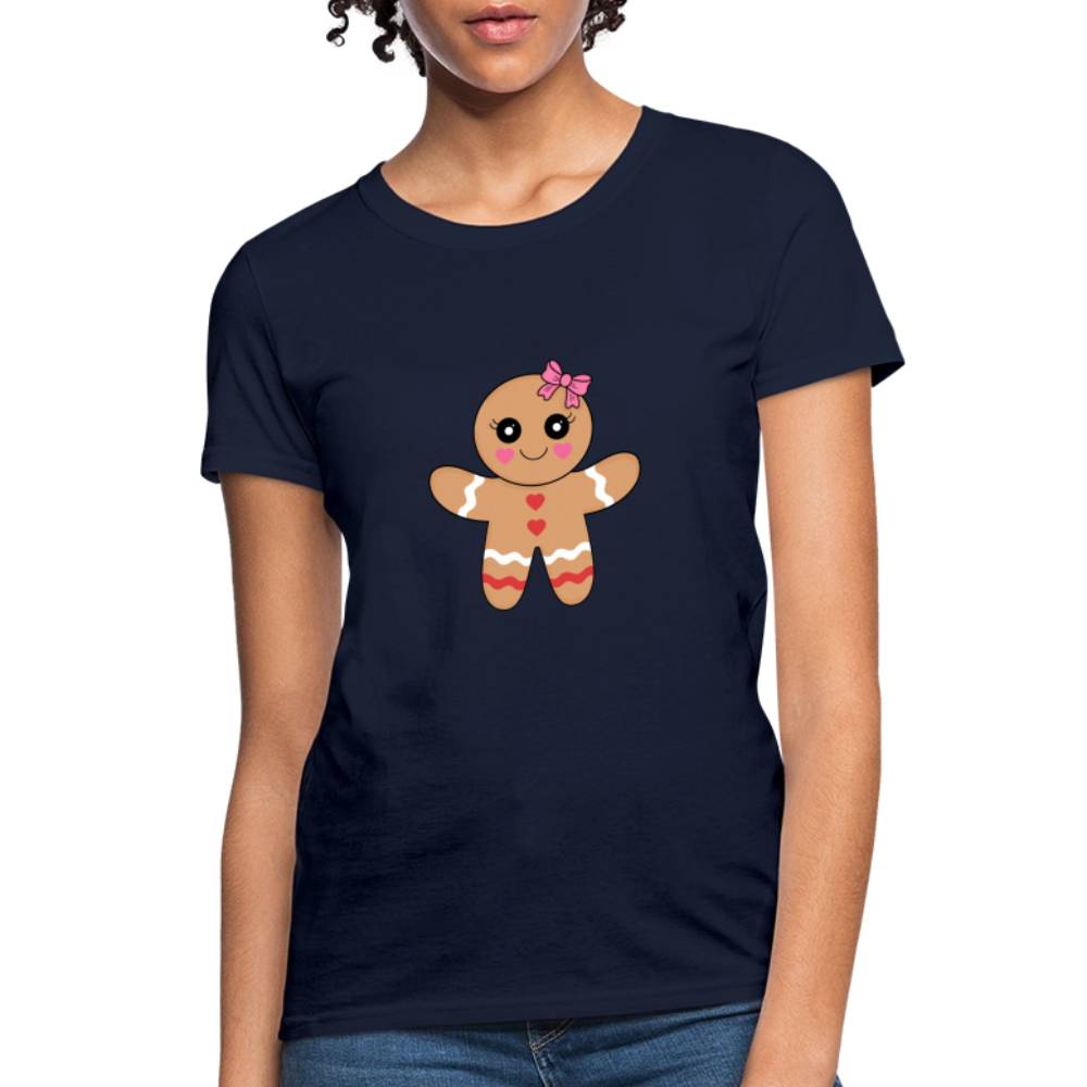 Gingerbread girl Women's T-Shirt - navy