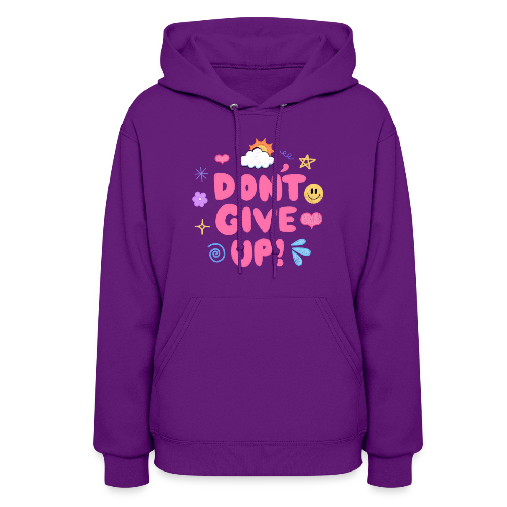 Don’t give up Women's Hoodie - purple