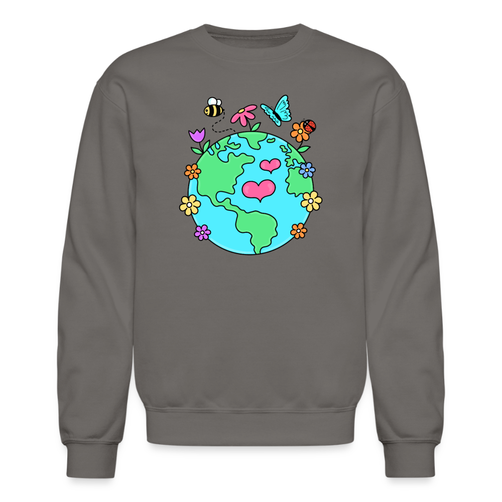 Beautiful earth Crewneck Sweatshirt - asphalt gray