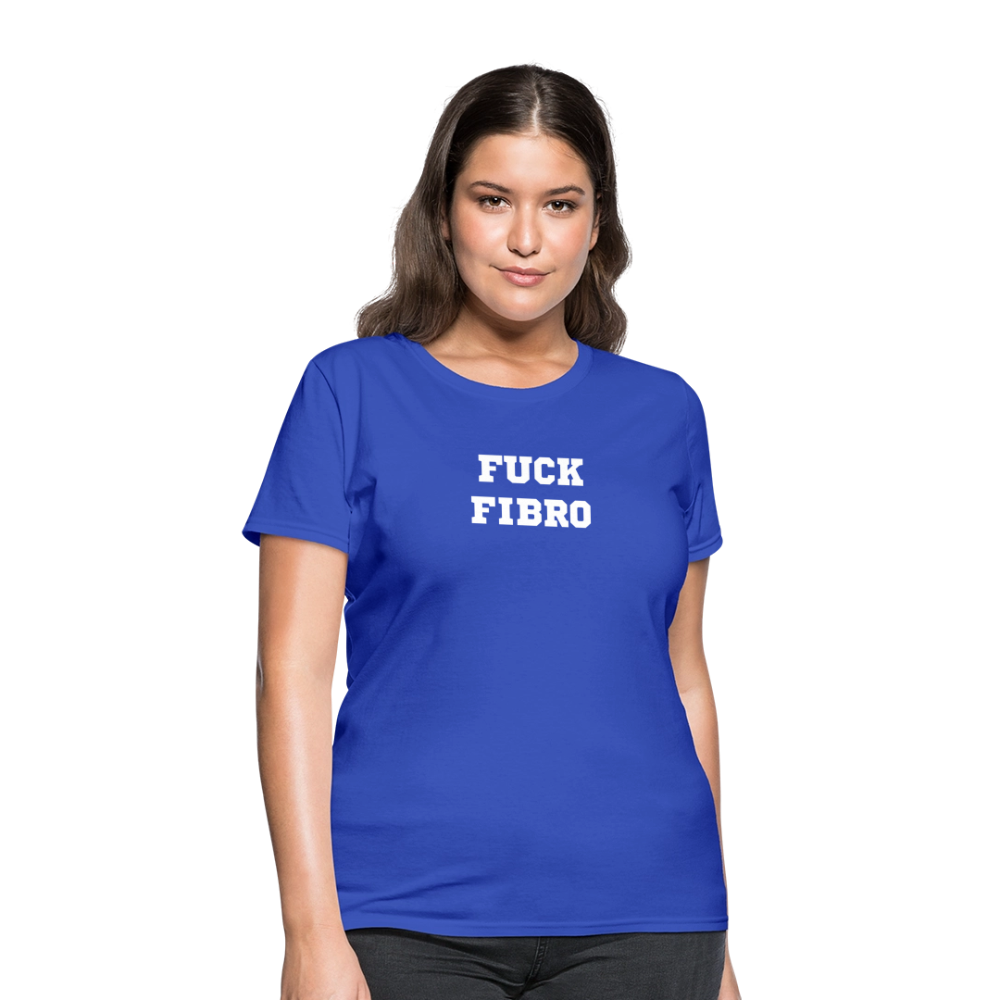 “Fuck Fibro” Women’s T-Shirt - royal blue