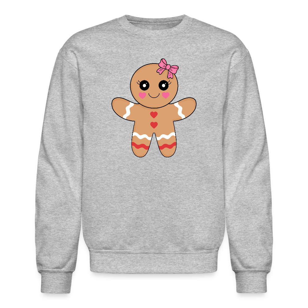 Gingerbread girl Crewneck Sweatshirt - heather gray