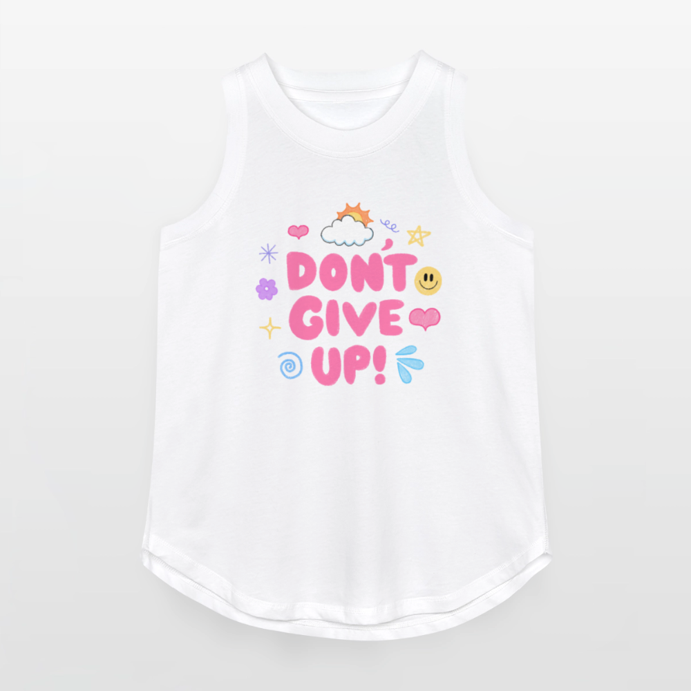 Don’t give up Women's Relaxed Tank Top - white