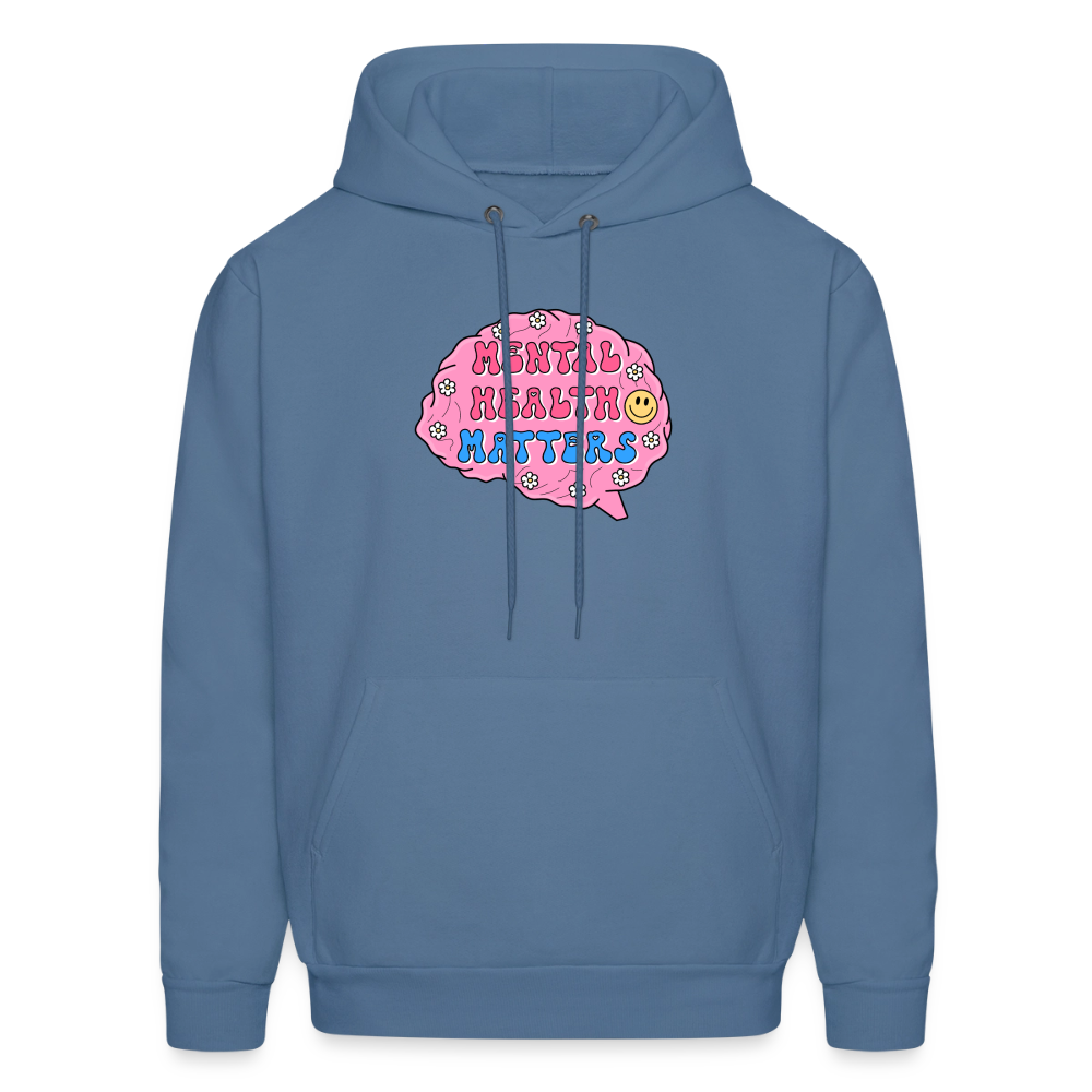 Mental Health Matters Men's Hoodie - denim blue