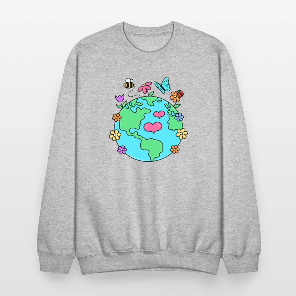 Beautiful earth Crewneck Sweatshirt - heather gray