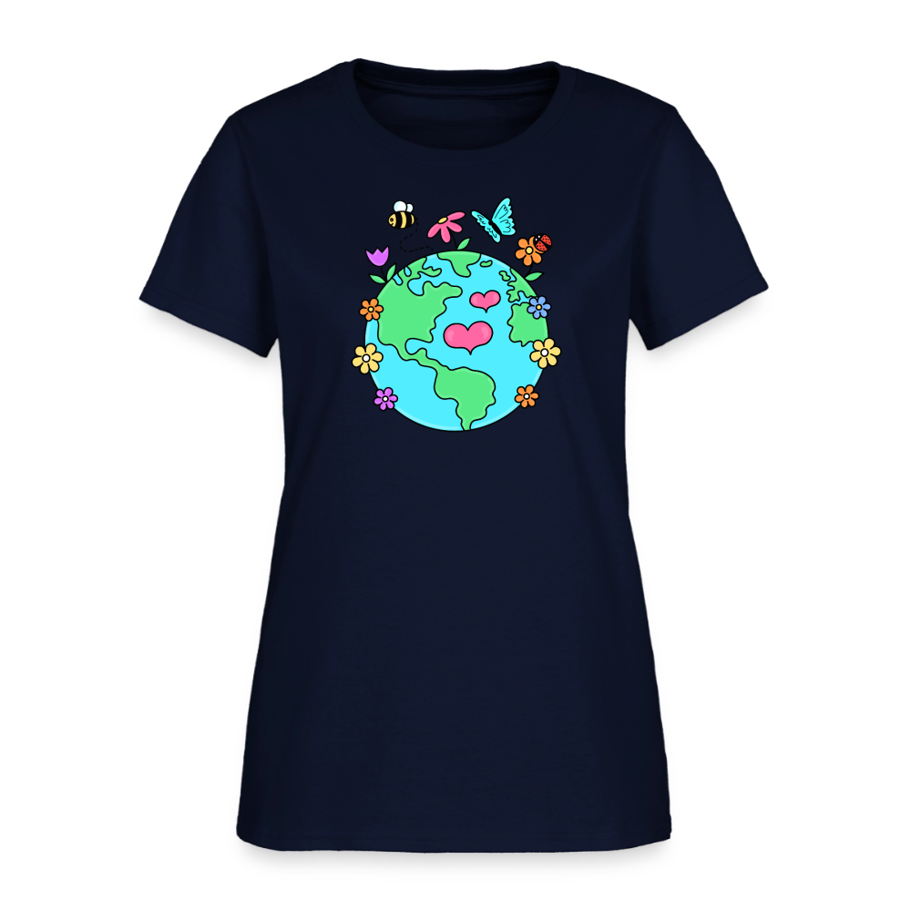 Beautiful Earth Women's T-Shirt - navy