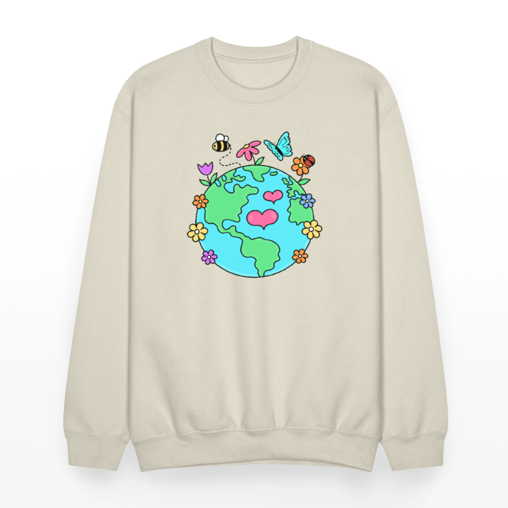 Beautiful earth Crewneck Sweatshirt - Sand