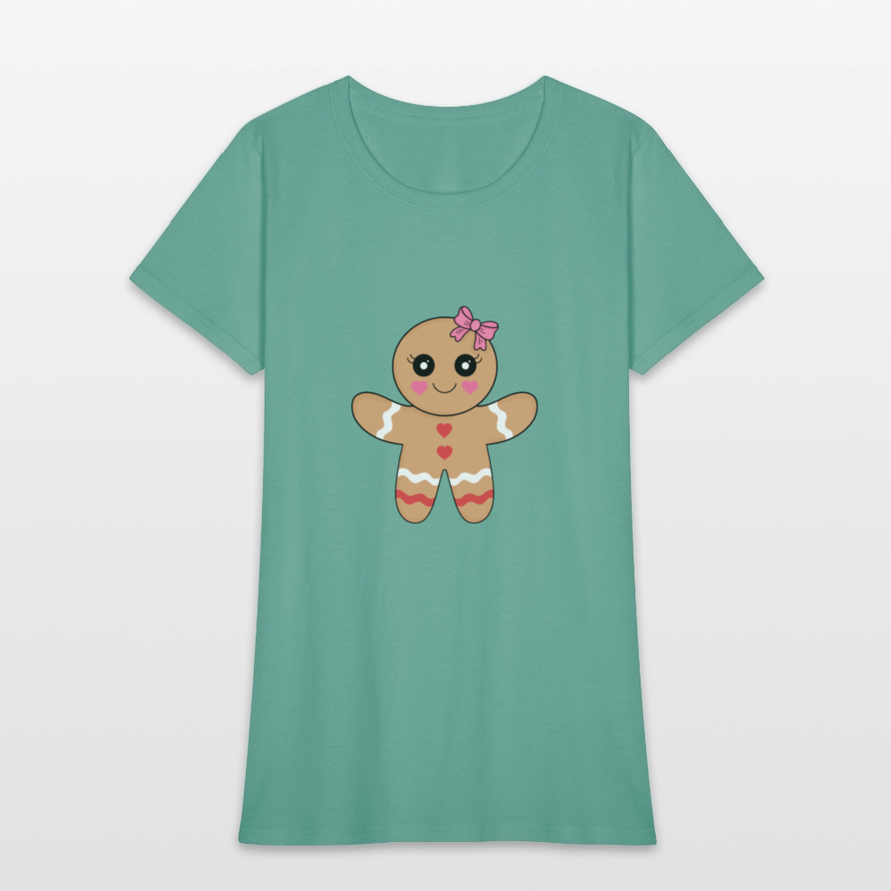 Gingerbread girl Women's T-Shirt - aquatic