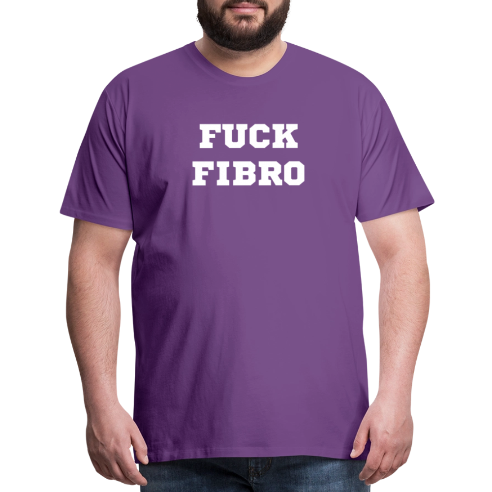 “Fuck Fibro” Men’s Premium T-Shirt - purple