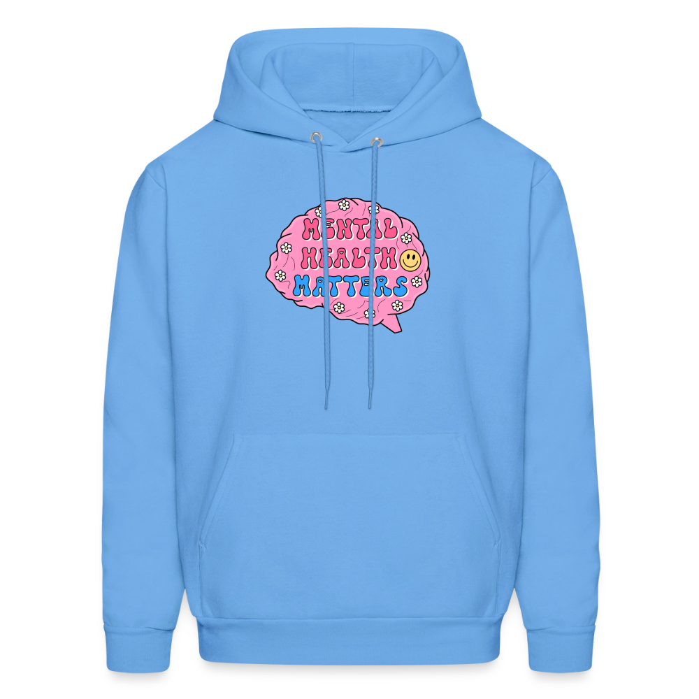 Mental Health Matters Men's Hoodie - carolina blue