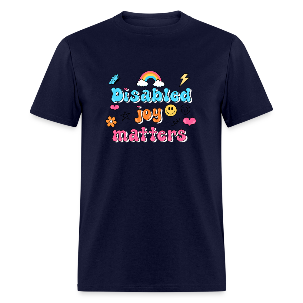 Disabled Joy matters Unisex Classic T-Shirt - navy