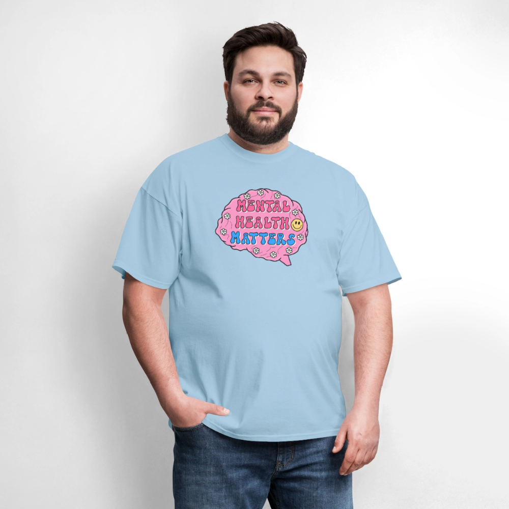 Mental Health Matters Men's T-Shirt | GILDAN 5000 - powder blue