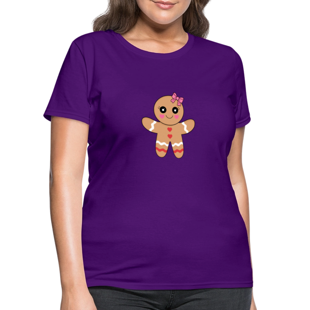 Gingerbread girl Women's T-Shirt - purple