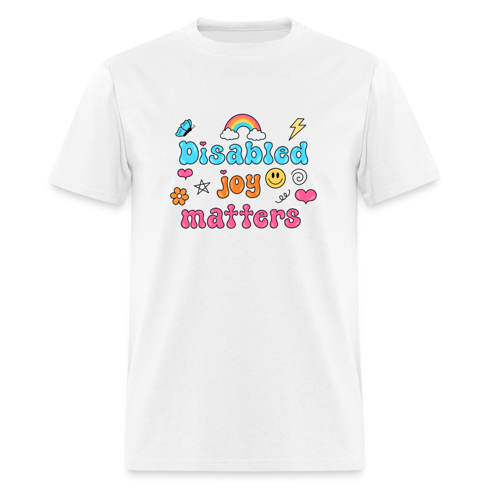 Disabled Joy matters Unisex Classic T-Shirt - white