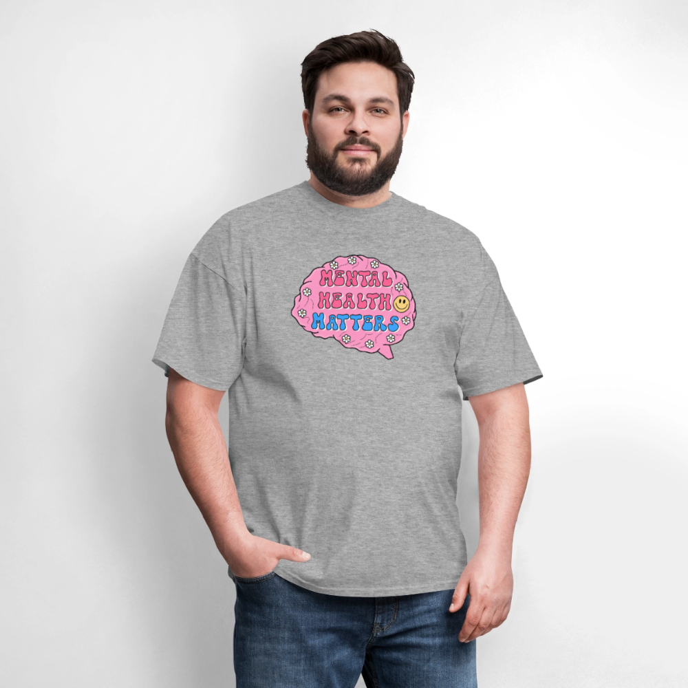 Mental Health Matters Men's T-Shirt | GILDAN 5000 - heather gray
